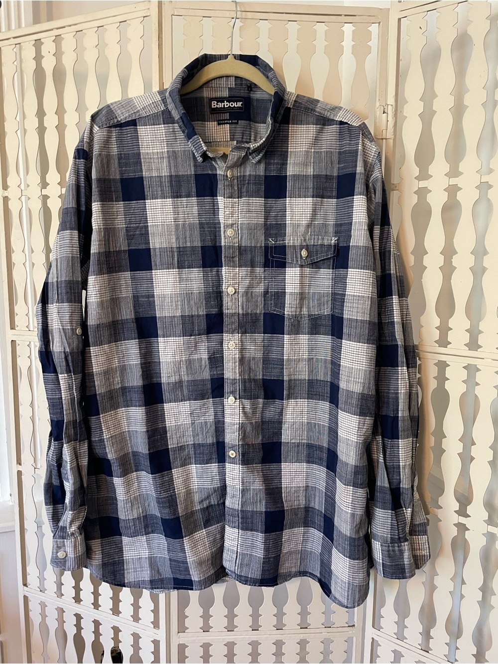 Barbour button down shirt, men’s US XL